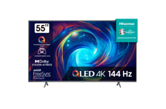 QLED 55" Hisense 55E7KQ PRO Smart TV серый 4K Ultra HD